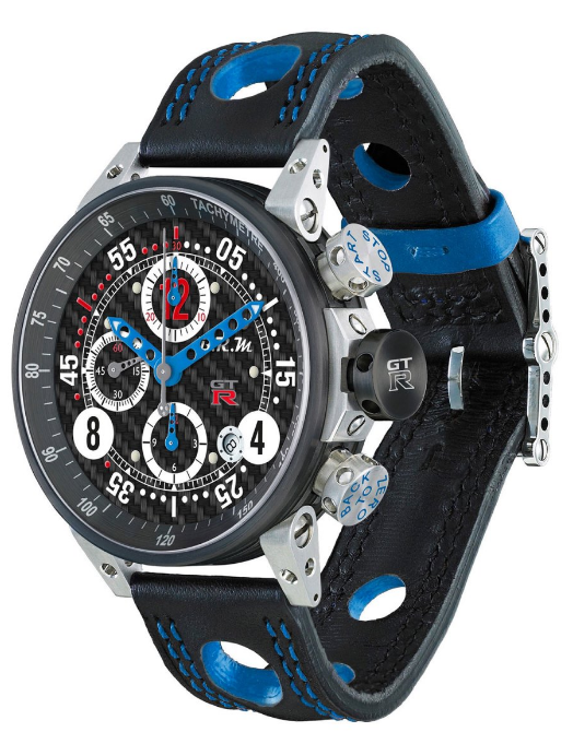 Review High Quality B.R.M Replica Watches For Sale BRM GT-R serie V12-44-GT-R Blue